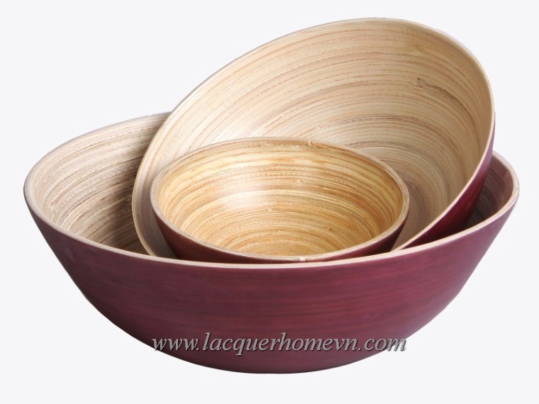 lacquered bamboo bowls, made in vietnam - lacquered bamboo bowls, made in  vietnam suppliers in Vietnam